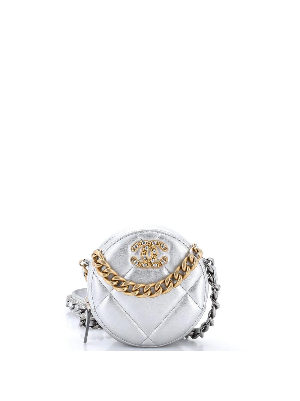 Chanel 19 Round Clutch With Chain #285796C22B